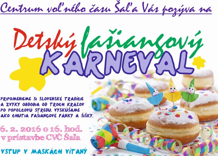 Detský fašiangový KARNEVAL 2016